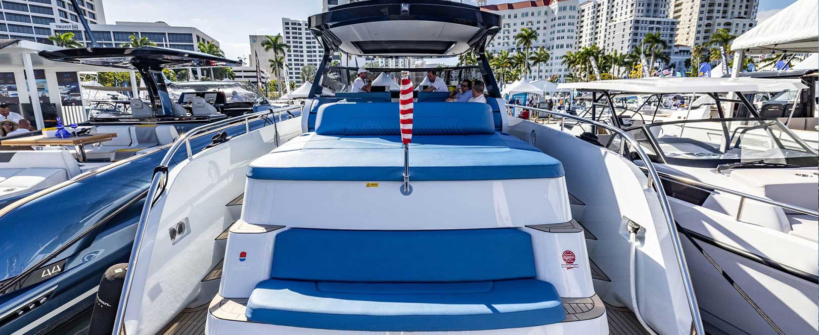 FINAL CALL TO BOARD THE ICONIC DA 50 AT THE PALM BEACH BOATSHOW